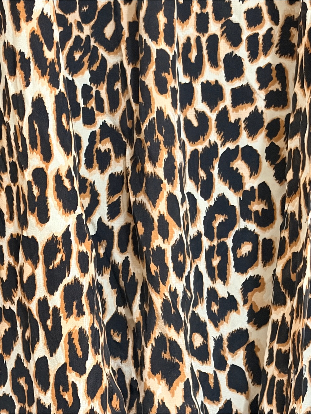 Equipment Leopard Print Silk Button Down Shirt Dress Size M NWT